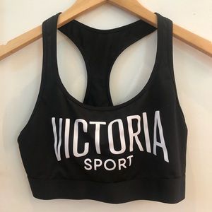 Victoria Sport logo black size medium sports bra